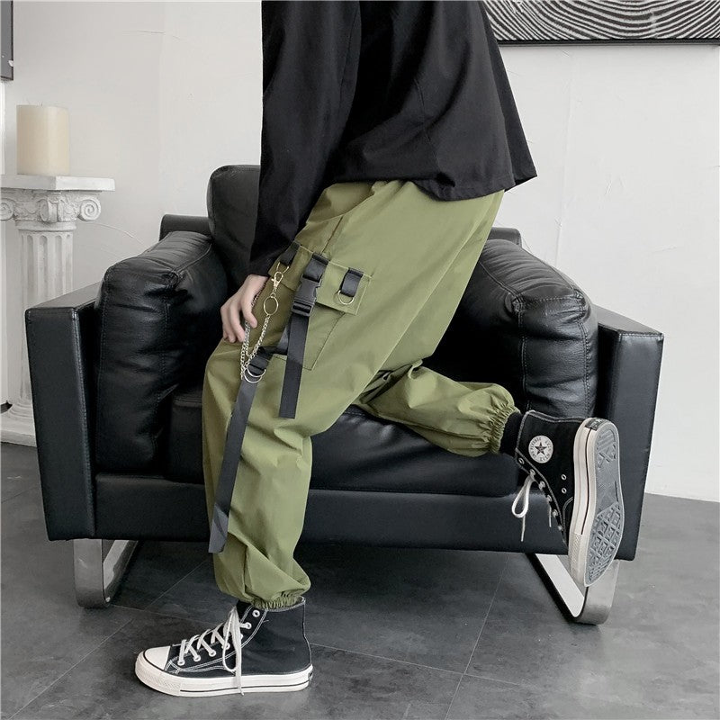 Simple chain cargo pants