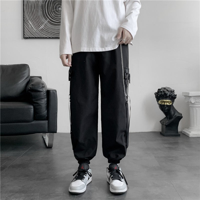 Simple chain cargo pants