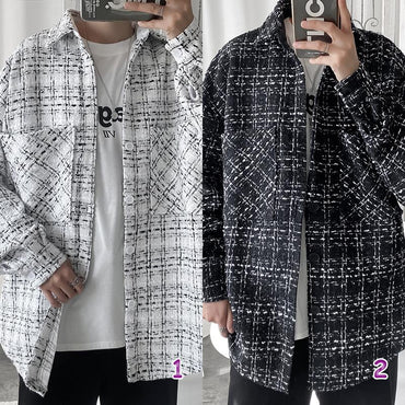 Oversize shirt style jacket